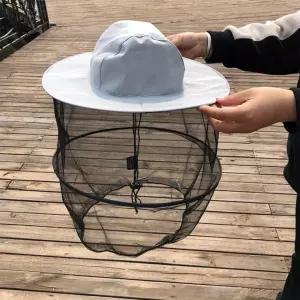 벌초 용품 얼굴 보호망 모자 농사 양봉 벌망모자 접이식 벌방지 방충망 벌레 차단 낚시