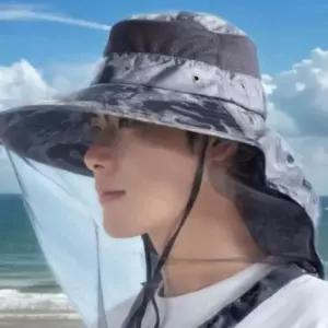 방충 벌망모자 벌초 낚시 해충 방지 햇빛 차단 양봉 용품 모기장 접이식 벌모자