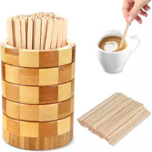 101개 커피 교반기 홀더 세트 1개 바용 일회용 교반 빨대 100개 우유 칵테일 티 음료 홈 키친