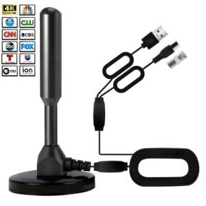 2025년 신형 지상파 디지털 TV 안테나 4K 실내외 겸용 흡착식 DTMB 가정용 DVB-T