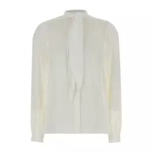 보우 타이 넥 크레이프 셔츠 176348 025