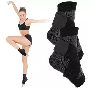 엠바이요 여성 및 남성용 발목 지지대 2PCS 청소년 조절 가능한 발 남녀 공용 소매 스포츠 달리기