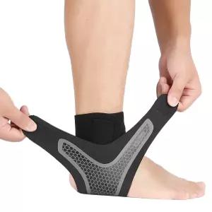 삔 발목을 위한 보호대 2팩 및 남녀 압박 슬리브용 탄력 지지대 발바닥 근막염 아킬레스건염 랩 대형