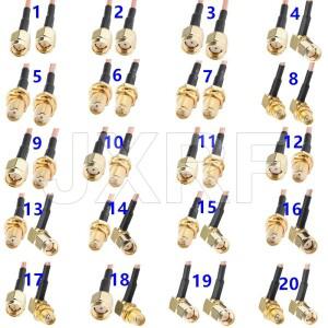 SMA - 케이블 어셈블리 Male Female RP 직선 직각 RG316 확장 동축 점퍼 피그테일