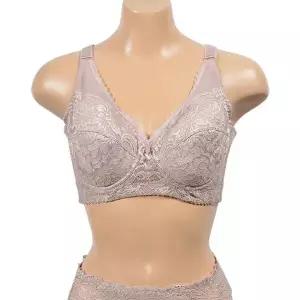 [하프클럽/]U사이즈 고급스러운 플라워레이스 패턴 풀컵 D컵 브라