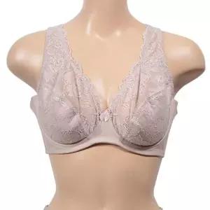 [하프클럽/]스러운 플라워 패턴 광폭밴드 풀컵 C컵 빅사이즈 브라