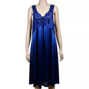 [하프클럽/]자수 매끄럽고 편안한 매력적인 새틴 홈웨어 원피스