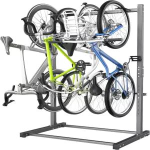 에버행어 프리스탠딩 자전거 랙 차고용 수직 스탠드 보관 정리함 최대 4대의 가능