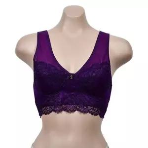 [하프클럽/]플라워 레이스 풀컵 노몰드 노와이어 B컵 스포츠 브라