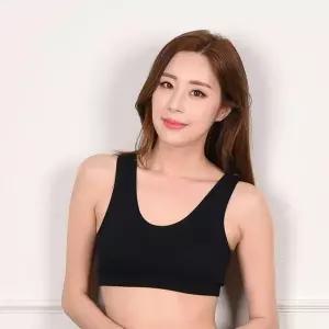 [하프클럽/]면무지 기본형 학생부터 어른까지 캡내장 스포츠 브라