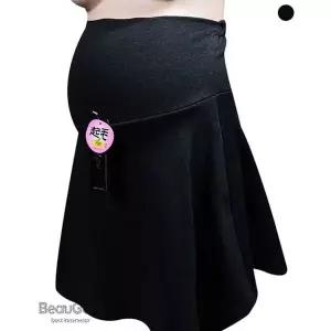 [하프클럽/](스킨센스)임부 기모 복대형 플레어 치마