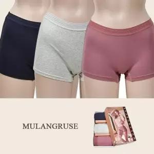 [하프클럽/]한 허리밴딩 편리한 이중 마찌 여성 위생드로즈 3매입