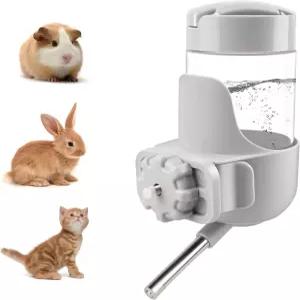 디펫 기니 피그 물병 드립 금지 토끼 햄스터 쥐 페럿 고양이를 위한 12온스 소형 동물용 정수기 나사