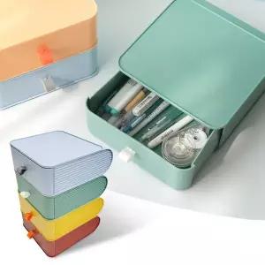 [골드스마일]미니 슬라이드 정리함 책상위서랍 플라스틱 수납박스 (특가)