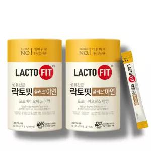 종근당건강 락토핏 플러스 아연 2,000mg x 60포x 2개