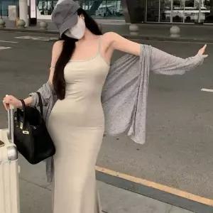 [하프클럽/]얇은 소재로 여름에도 쾌적한 원피스 롱 끈나시