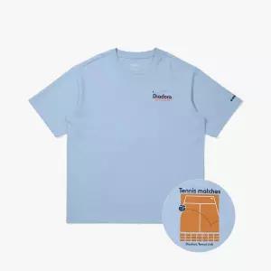DIADORA AIRTEX 테니스코트 반팔 티셔츠 BLUE 314577