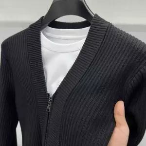 아고스또 니트 캐주얼 남자브이넥니트 브이넥 봄가을 기본 긴팔 가디건 스웨터 UNO3