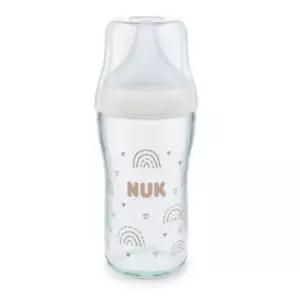 누크 아기 유리 젖병 M젖꼭지 세트 배앓이 방지 230ml BNS