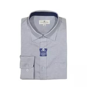 카운테스마라 브랜드관 신축성있는 블루 일반핏 긴팔셔츠 CDCZ1P1304B02384104