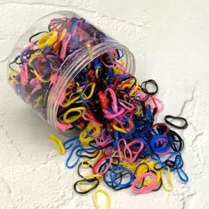 [하프클럽/]대용량 머리고무줄 미니 고무밴드 컬러믹스