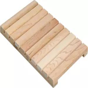 빙가이 시더 우드 샤워 매트 배스 스몰 20 x 13인치 욕실 욕조 스파 사우나 가든 홈용 스톨 논슬립