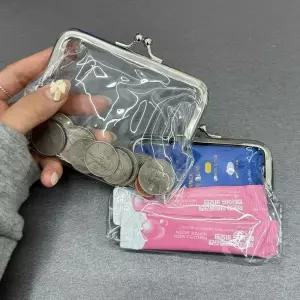 [하프클럽/]똑딱이 동전지갑 투명 파우치