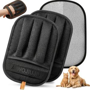 고양이와 개를 위한 오지우 2 PCS 반려동물 제모 장갑 새로운 프로 다섯 손가락 정전기 매직 브러시 도구