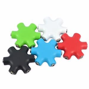 Hot Aux 이어폰 분배기 오디오 케이블 어댑터 변환기 1 ~ 5 포트 3.5mm 잭 음악 사운드 출력