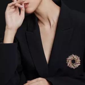 여성 트와일라잇 루미에르 오로라 브로치