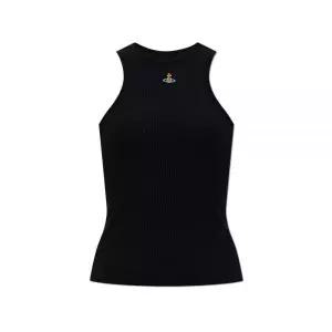 [비비안웨스트우드] 26SS ORB 로고 슬리브리스 탑 블랙 3G01003Z 155020104