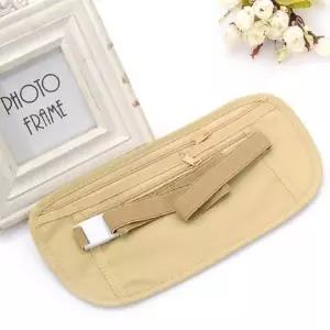 [하프클럽/]안전전대 여행용 소매치기 방지 슬림 복대 베이지