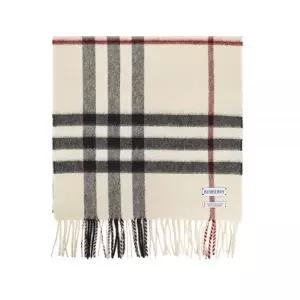 [버버리] 26SS 자이언트 체크 캐시미어 머플러 스톤 8077884 155020149