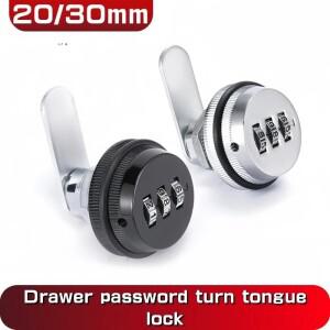 키리스 서랍 캠 잠금 조합 코드 문짝 캐비닛 홈 하드웨어 아연 스틸 우편함 3 자리 보안 암호