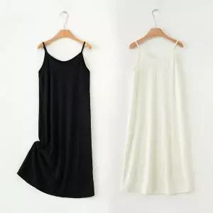 [하프클럽/]썸머 슬리브리스 드레스 주름 나시 원피스