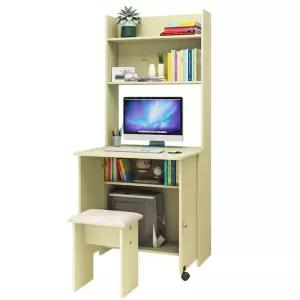 책장 데스크 접이식 책상 소형 서재용 테이블 원목 책꽂이 폴딩 사무실 선반