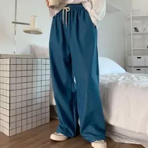 여자 클래식 넓은 진 코지 팬츠