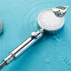 편리한 온오프 샤워기 헤드 실버 5단 멀티