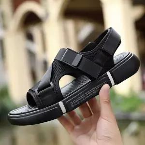 [하프클럽/]남자 여름 샌들 스포츠 캐주얼 스트랩 매쉬 샌달