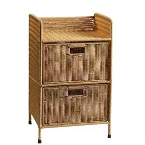 라탄 서랍장 틈새 모서리 바구니 가정용 사무실 침실 다용도 수납함 정리함