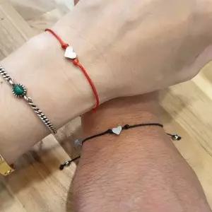 하트 커플 줄 매듭 소원 팔찌 발찌