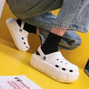 [하프클럽/]여자 3컬러 통굽샌들 여름샌들 소프트 경량 슬리퍼