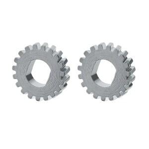 트레이더스 2pcs 선루프 모터 톱니바퀴 18 치강 수리 키트 8D0959591A 4B0959591 A4 A6 골프 교체용 은도금과 호환됨