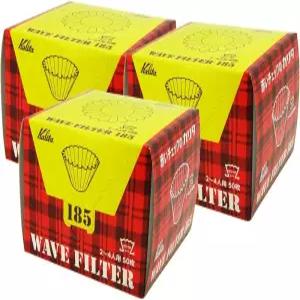 카리타 칼리타 커피 종이 필터 웨이브 2~4인용 150매50×3 화이트 22210 스타일리시 캠핑 야외 커피하우스