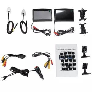 사각지대 디지털사이드미러 카메라모니터 좌우세트 후방카메라 자동차 룸미러