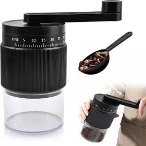 에스프레소용 세라믹 버가 포함된 수동 커피 그라인더 30g 용량의 핸드 원두 밀 여행용 캠핑 오피스 홈용