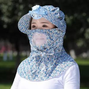 선풍기 여성 여름모자 선풍기 차단 모자 썬캡 차를 따는 자 여자