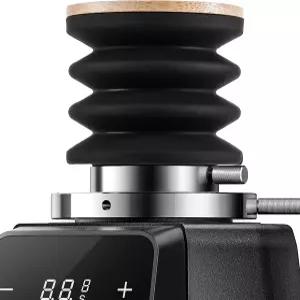 샤도르 64mm 커피 그라인더 일회용 호퍼 나무 뚜껑이 있는 실리콘 벨로우즈로 청소와 복용이 간편합니다