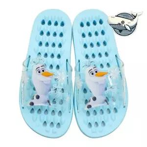 올라프 캐릭터 욕실화 블루 슬리퍼 성인용