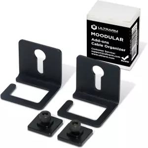 울트라엠 무디얼 애드온 케이블 정리함 2팩 액세서리 전용 - 나무 모니터 스탠드 슬라이드 레일 사용 필요